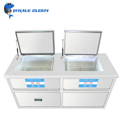 Stainless Steel Ultrasonic Washer Parts Cleaner With 99L Double Tank