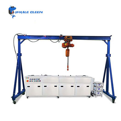 Ultrasonic Cleaning Machine With Crane For Engine Block Parts Diesel Injectors Nozzles
