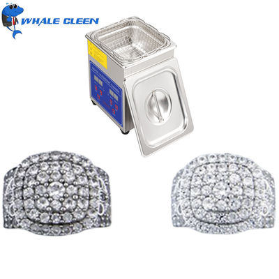 Small 100W Ultrasonic Jewelry Cleaning Machine 3.2L Capacity For Wedding Ring