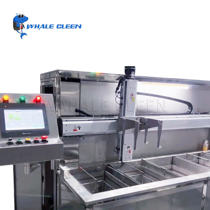 108L Five Tanks Automatic Ultrasonic Cleaning Machine With Robot Arm