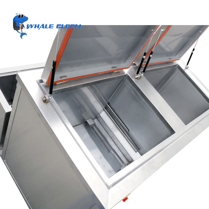 Double Tank Stainless Steel Ultrasonic Washer Metal Parts Cleaner 108L Adjustable Heater