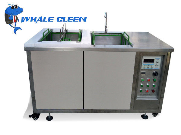 Double Tanks Electrolytic Ultrasonic Cleaning Equipment For Mold Washing Remove Grease Rust Stains