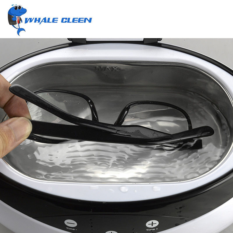 Plastic Shell 40KHz 650ml Ultrasonic Cleaner For Jelwery Glasses Workshop or Household