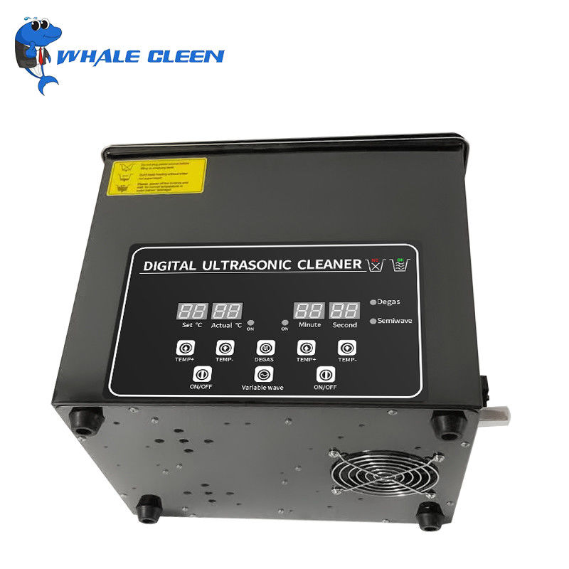 6.5L Dental Ultrasonic Cleaner 180W 1.43 Gallon Black Stainless Steel Cleaning Machine