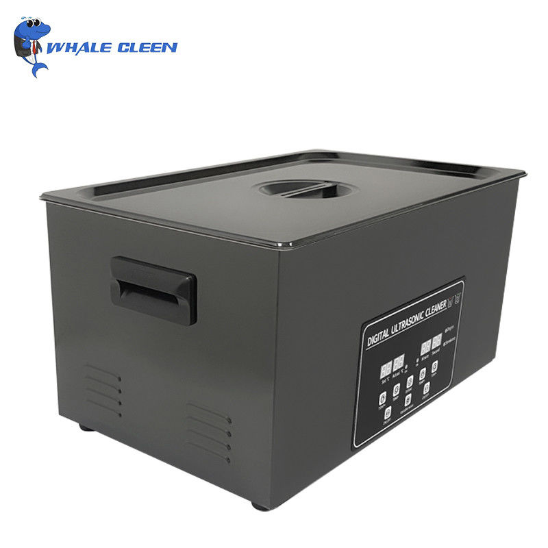 Black 20 Liter Ultrasonic Cleaner Digital Control 420W Semiwave Degas Cleaning Machine