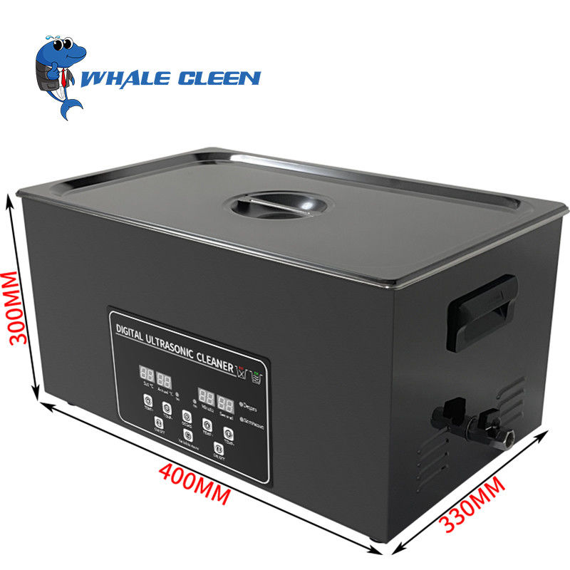Black 20 Liter Ultrasonic Cleaner Digital Control 420W Semiwave Degas Cleaning Machine