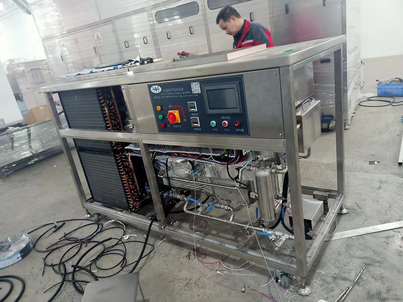 Blue Whale Two Tanks Adjustable Power Ultrasonic Cleaning Machine 360L with Chiller
