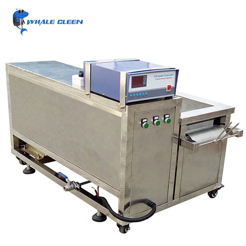 Conveyor Mesh Belt Through Type Industrial Ultrasonic Cleaner To Remove Oil Grease Stains