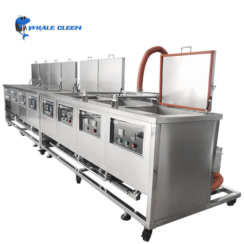 28Khz / 40khz Industrial Ultrasonic Cleaner Eight Tanks With Cleaning Rinsing Drying