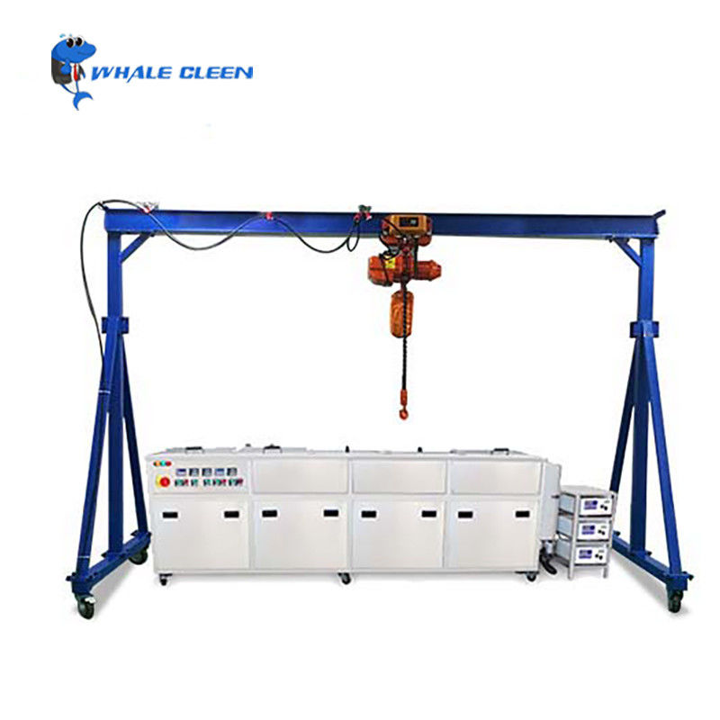 Ultrasonic Cleaning Machine With Crane For Engine Block Parts Diesel Injectors Nozzles
