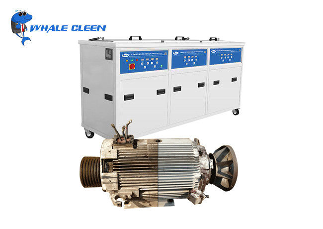 High Frequency Ultrasonic Cleaner 3 Soak Tanks for Industrial Metal Belt 20-95C Adjustable Heater