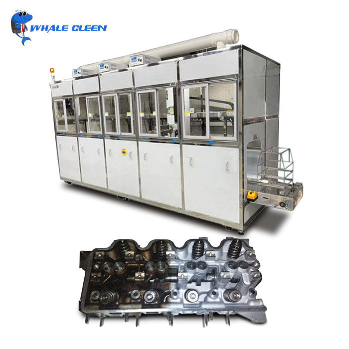 Custom Five Tanks Fully Automatic Industrial Ultrasonic Cleaning Machine 20-95C Adjustable Heater For Hardware Accessories