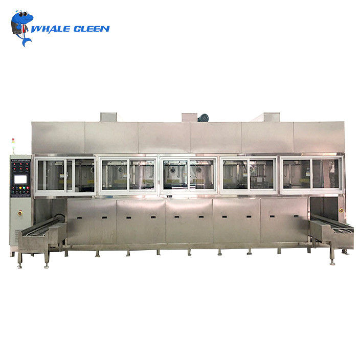 Eight Tanks Fully Automatic Industrial Ultrasonic Cleaner For Hardware Oil And Rust Removal