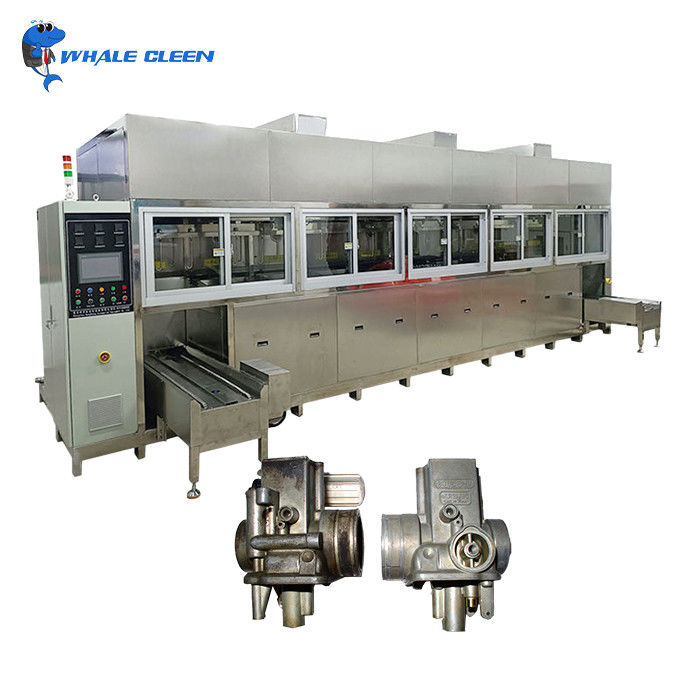 Eight Tanks Fully Automatic Industrial Ultrasonic Cleaner For Hardware Oil And Rust Removal