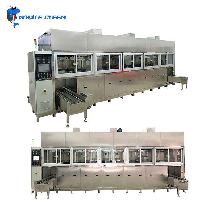 Eight Tanks Fully Automatic Industrial Ultrasonic Cleaner For Hardware Oil And Rust Removal