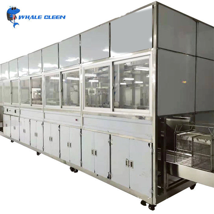Industrial Automatical Ultrasonic Cleaner With PLC System For Automobile Parts Oil Removal