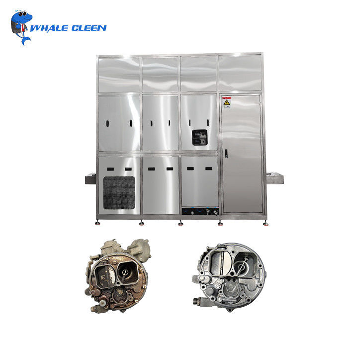 High Efficiency Double Solvent Ultrasonic Cleaning Machine With PLC Control For Electronics