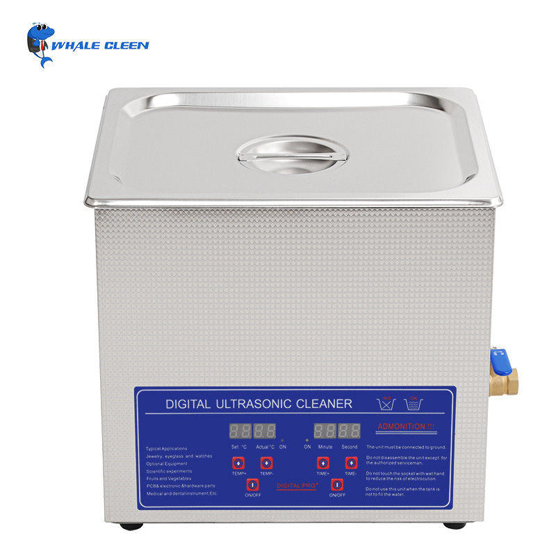 10L Eyeglass Ultrasonic Cleaner SUS304 Tank 1-30 Mins Timer Adjustable