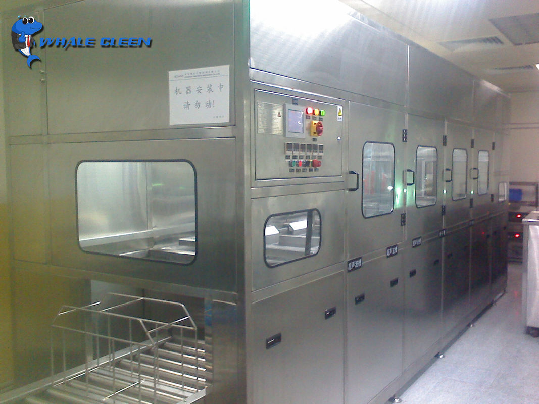 Multi Stage Industrial Ultrasonic Cleaner Fully Automated For Electronics Part