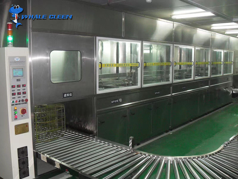 Multi Stage Industrial Ultrasonic Cleaner Fully Automated For Electronics Part
