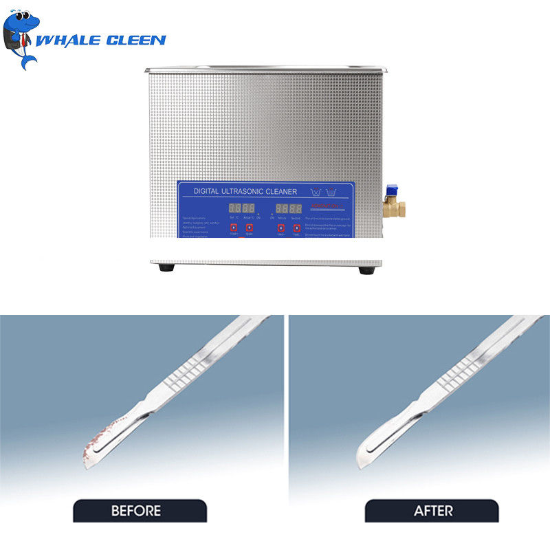 Stainless Steel Dental Ultrasonic Cleaner 10L Tank For Mold Spoons