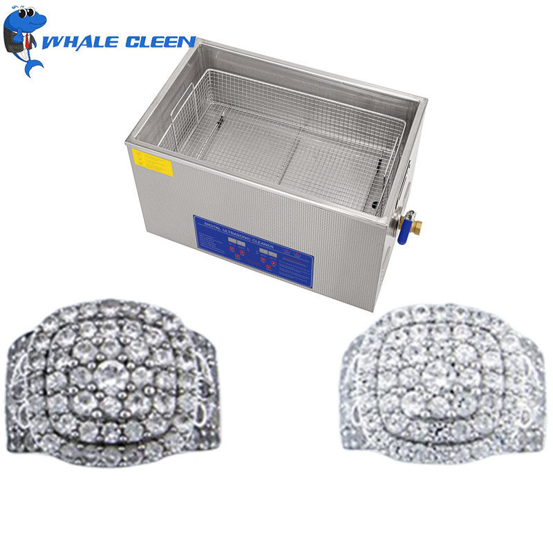 28kHz Ultrasonic Jewelry Cleaning Machine 30L Environmentally Friendly