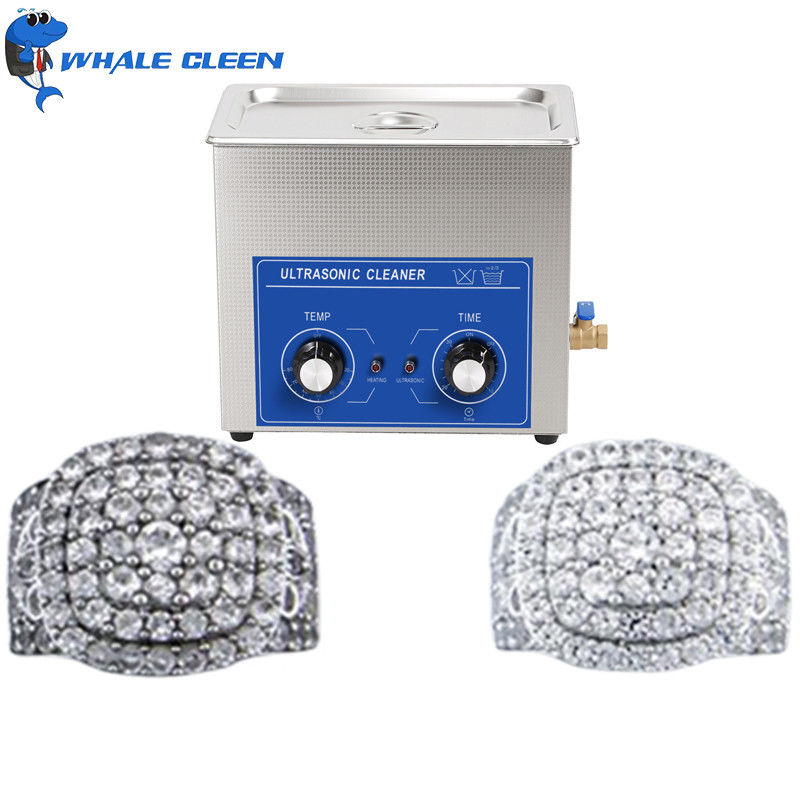 SUS304 Ultrasonic Jewelry Cleaning Machine 4.5L 40KHz Mechanical Control