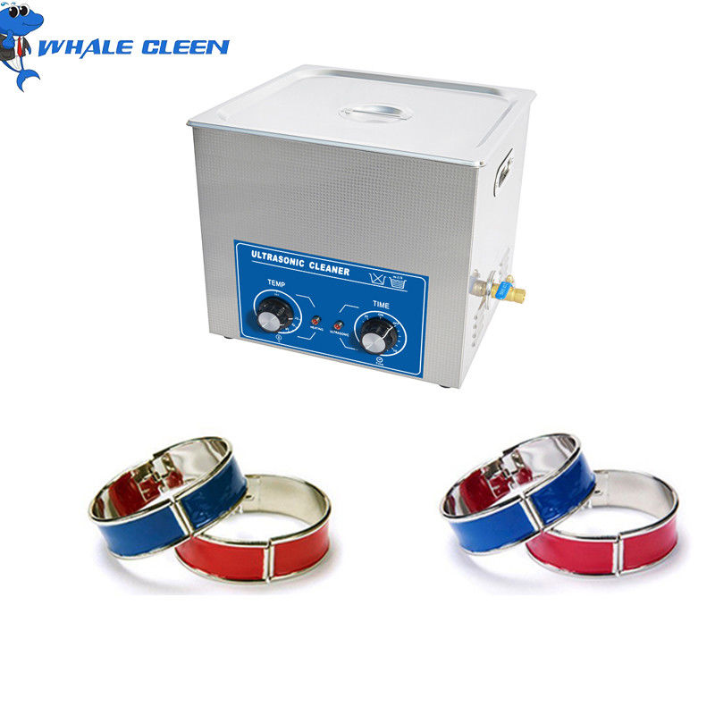 AC 220-240V Hydrosonic Jewelry Cleaner 6.5L Stainless Steel With Heater Timer