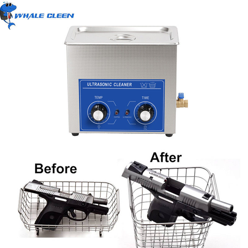 Mechanical Timer Ultrasonic Gun Cleaner 200 Watt 10L For Hand Gun
