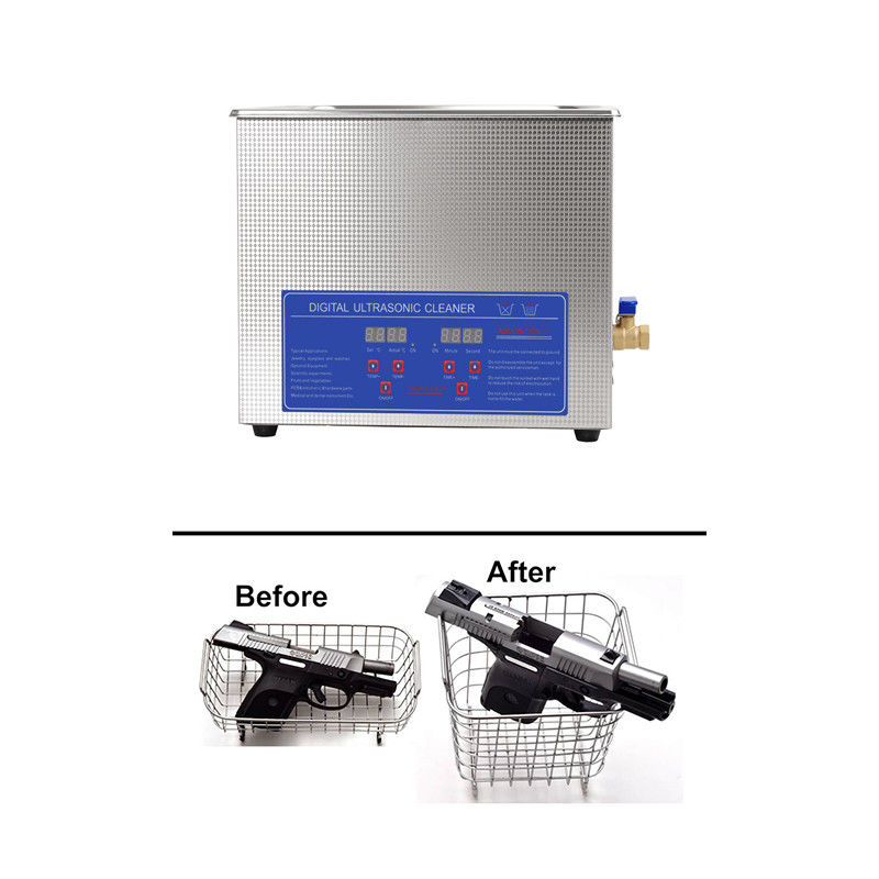 Commercial 3.2L Pistol Ultrasonic Cleaner With 100W Ultrasonic Power