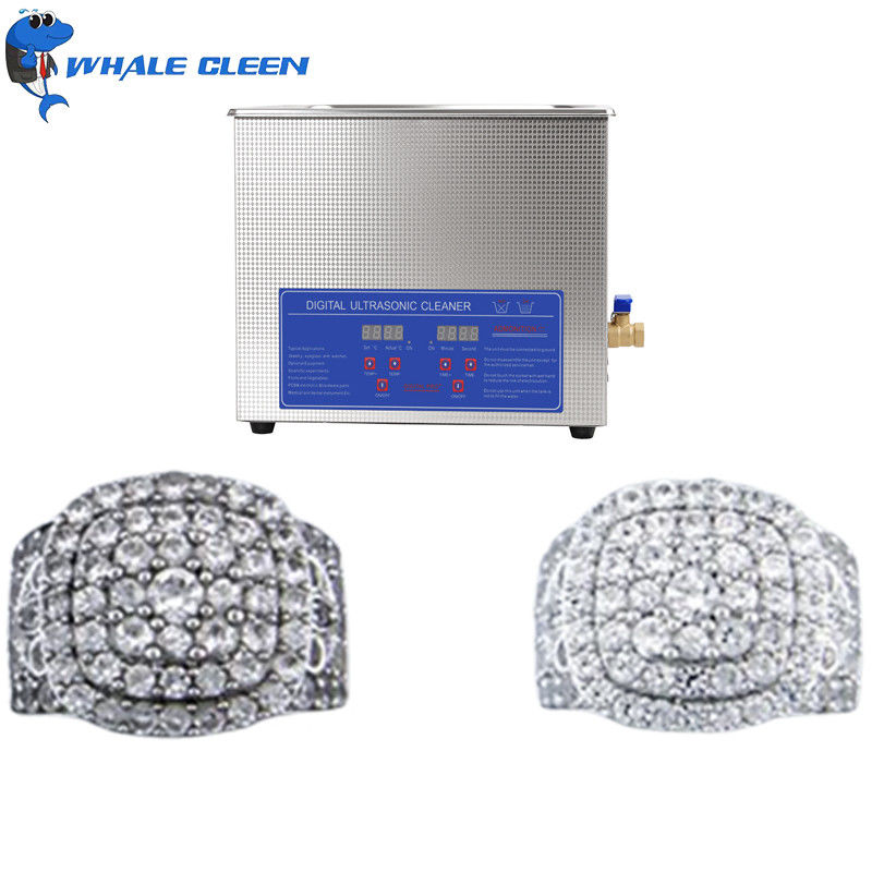 40khz Ultrasonic Jewelry Cleaning Machine 22L 600W Heat Power