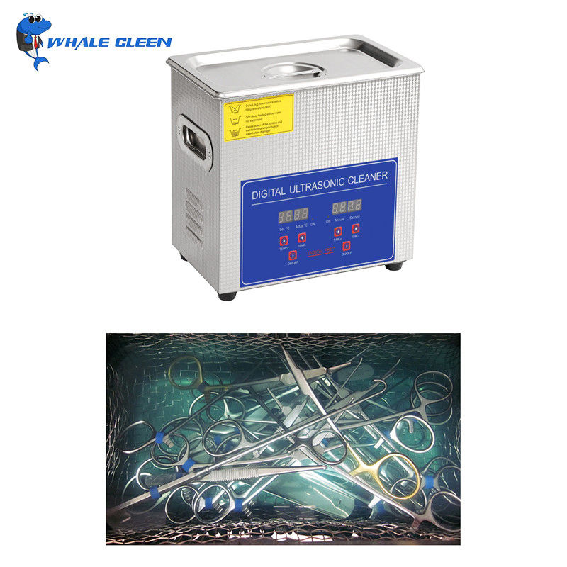 50Watt 2000ml Ultrasonic Parts Cleaner For Dental Tools Cleaning 40000Hz
