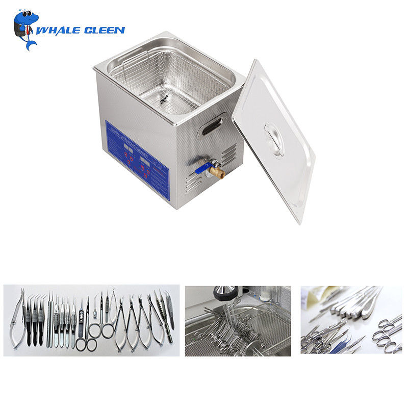 10 Liter 200W Medical Ultrasonic Cleaner For Surgical Instrument