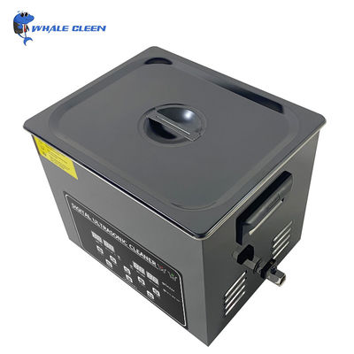 6.5L limpiador ultrasónico dental 180W máquina de limpieza de acero inoxidable del negro de 1,43 galones