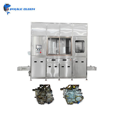 Máquina de limpieza ultrasónica de doble solvente de alta eficiencia con control PLC para electrónica