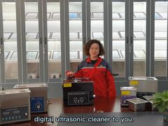 Limpiador ultrasónico de mesa de titanio negro